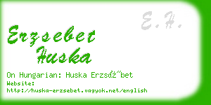 erzsebet huska business card